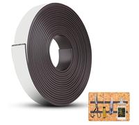 Cinta Magnetica Adhesiva, 20mm x 4m Cinta Imantada Adhesiva, Imanes Adhesivos para Mosquiteras, Cinta Metálica Adhesiva para Mosquiteras y Enseñanza