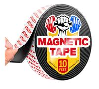 Cinta magnética flexible de 2,5 cm x 3 m, cinta magnética con fuerte autoadhesivo, rollo magnético ideal para manualidades y proyectos de bricolaje, imanes adhesivos para nevera y pizarra de borrado