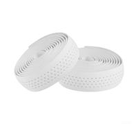 Cinta Manillar Bici 210cm Absorción Golpes Fatiga | Capa interior EVA 3mm, absorbe vibraciones, reduce fatiga manos, silicona elástica exterior, duradero(White)