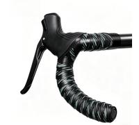 Cinta Manillar Bici Carretera Antideslizante Absorción | Textura elevada, compresión para suave, reduce tensión manos, confort viajes largos, para agarre responsivo(Dark Blue-Black)