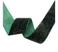 Cinta Metálica Brillante 10 yardas de cinta terciopelo con alambre dorado y plateado 10/15/20/25/38 mm for decoración, encaje costura vestidos, zapatos, sombreros manualidades(Color-31,20mm)