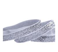 Cinta Metálica Brillante Cinta de terciopelo brillante, cinta ancha encaje, adorno tela, lentejuelas metálicas, cintas nailon for manualidades, 9, 16, 25, 38, 100 yardas(Color-12,32mm 50yards)