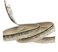 Cinta Metálica Brillante Cinta de terciopelo brillante, cinta ancha encaje, adorno tela, lentejuelas metálicas, cintas nailon for manualidades, 9, 16, 25, 38, 100 yardas(Color-20,25mm 100yards)