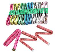 Cinta Métrica,14 PCS Cuerpo de Cinta de Medición Métrica de Doble Escala Regla para Medir el Cuerpo Ropa Pérdida de Peso Costura Manualidades 1.5m 60 Pulgadas