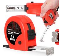 Cinta Métrica 5 m Flexómetro Diseño Compacto Ergonómico Bloqueo Escala Métrica Clara Precisión Magnético Gancho Clip Para Cinturón Carcasa Plástico