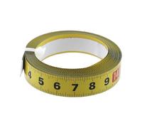 Cinta métrica - Cintas métricas metálicas adhesivas de 1 a 5 m, regla de marcado de borde recto con adhesivo potente | Guía de fácil resistente al desgaste para proyectos de carpintería