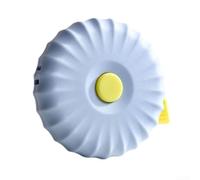 Cinta métrica compacta de 2 m con carcasa de cuero y escala métrica precisa, perfecta para medidas de tela, tamaño corporal y necesidades de medición multiusos (2 metros azul)