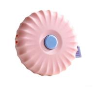 Cinta métrica compacta de 2 m con carcasa de cuero y escala métrica precisa, perfecta para medidas de tela, tamaño corporal y necesidades de medición multiusos (2 metros rosa)