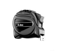 Cinta métrica compacta impermeable con escala fluorescente de doble cara, perfecta para tareas de medición diarias (5 m x 19 mm)