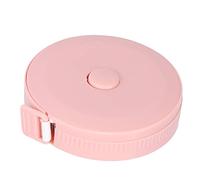 Cinta métrica corporal, impermeable, resistente al calor, multiusos, portátil, cinta métrica para bajar de peso para medir el cuerpo para coser artesanías a medida(rosado)