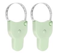 Cinta Metrica Corporal, Suiyeejan 150 cm Cinta Métrica de Cuerpo Retráctil, Cinta Métrica Suave, para Medidas Corporales Y Pérdida de Peso, Costura, Manualidades, Sastre, Ropa (Verde, 2 Piezas)