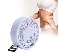 Cinta Métrica Corporal Y Calibrador de Pliegues Cutáneos Juego de Monitor de Grasa Corporal, 150 Cm IMC Índice de Masa Corporal Cinta Métrica Calibrador de Grasa Corporal Calculadora de Pérdida de Pes