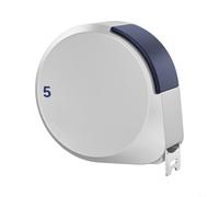 Cinta métrica de 5 m, autofijación, resistente al agua, cinta métrica de acero con doble escala para artesanos y construcción (5 m x 19 mm)