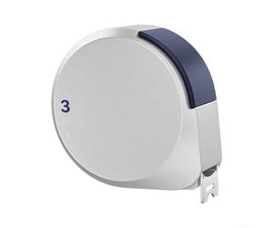 Cinta métrica de 5 m, autofijación, resistente al agua, cinta métrica de acero con doble escala para artesanos y construcción (3 m x 16 mm)
