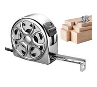 Cinta métrica de acero inoxidable | Cinta métrica de diseño hueco bloqueo instantáneo - regla doméstica protección contra caídas herramienta de medición práctica para construcción industria y