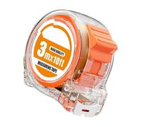 Cinta métrica de acero inoxidable con carcasa transparente de 300/500/750/1000 cm de longitud, diseño de doble escala, cinta métrica de cuerpo transparente