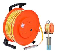 Cinta Métrica de Acero para Pozos Profundos-Medidor de Nivel de Agua y Sonda de Profundidad, Regla de Acero Resistente para Mediciones Precisas del Nivel de Agua en Pozos y Perforaciones 500m/1640.ft