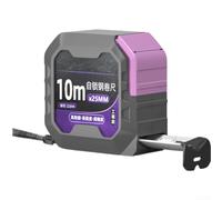 Cinta métrica de alta precisión de 7,5 m de acero con corrección de punto cero para constructores, carpintería, herramientas de taller (10 m x 25)