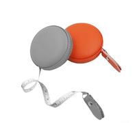 Cinta métrica de cuero retráctil, flexible de doble escala, cinta métrica de 150 cm para cuerpo y costura, cinta métrica suave a medida con bloqueo automático para manualidades, muebles, uso doméstico