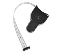 Cinta Métrica de Cuerpo Telescópica Automática, 150cm/60inch Cinta Métrica de Cuerpo Retráctil y Autoajustable, Cinta Métrica de Automedición, Pasador de Bloqueo y Botón de Retracción (Negro)