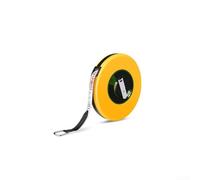 Cinta métrica de fibra de construcción con diseño ergonómico, carcasa ABS resistente al desgaste y ruedas giratorias para uso profesional (10 m)