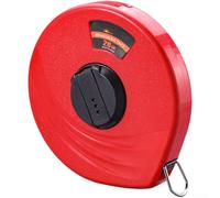 Cinta métrica de fibra de vidrio 10m impermeable doble escala rollo para construcción topografía caso verde (rojo 20)