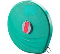 Cinta métrica de fibra de vidrio de larga duración, 20 m, escala de doble cara, funda a prueba de golpes, cable flexible rojo y verde para paisajismo al aire libre, edificio de 13,7 cm (verde 50)