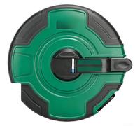 Cinta métrica de larga distancia de 50 m, escala de doble cara, métrica y para unidades imperiales, PVC resistente para proyectos de construcción, agarre verde (50 m)