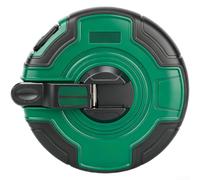 Cinta métrica de larga distancia de 50 m, escala de doble cara, métrica y para unidades imperiales, PVC resistente para proyectos de construcción, agarre verde (20 m)