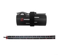 Cinta métrica de peces impermeable de PVC de doble unidad de 110 cm, medidor enrollable portátil para competición de captura y liberación de aparejos accesorio (110 x 8 cm)