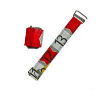 Cinta métrica de pescado, regla de pesca plegable de PVC impermeable con clip, escala transparente de 140 cm para pesca en agua dulce y salada (rojo)
