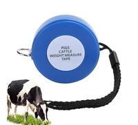 Cinta métrica de peso para animales, cinta métrica de peso del ganado, cinta adhesiva de medición corporal, cinta de cabra de cerdo retráctil profesional para animales de granja