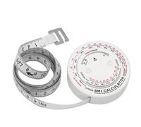 Cinta métrica de precisión BMI con mecanismo de autoretracción y bloqueo, cinta métrica de cuerpo redondo para cintura, pecho, caderas y muslos (72 mm de diámetro)