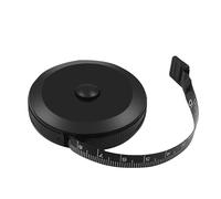 Cinta métrica de sastre, Cinta Métrica Corporal Retráctil, 150cm Cinta Métrica Retráctil, Doble Escala para Costura y Sastrería, Adecuado para el corte y la medición corporal, Color: negro
