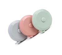 Cinta métrica de tela escandinava de 1,5 m de ABS y PVC permanente para construcción de fibra de vidrio de doble escala para teletrabajo, cinta métrica flexible de fibra de vidrio de PVC