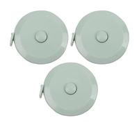 Cinta métrica de tela escandinava permanente de 1,5 m, ABS, PVC, fibra de vidrio, doble escala, para teletrabajo, manualidades, ABS, PVC, fibra de vidrio, cinta permanente