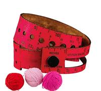 Cinta métrica, envuelta en cuero para manualidades, cinta de ganchillo para tejer, diseño de envoltura de cuero, compacta y portátil, herramienta de medición, accesorio de manualidades para kit de
