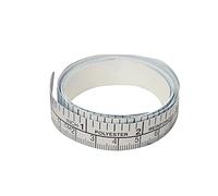 Cinta métrica flexible para medir el cuerpo, Cinta Métrica Autoadhesiva PVC Imperial 1,5mx,5cm Plata Metálica