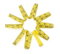 Cinta métrica flexible para medir el cuerpo, Cinta métrica de doble cara 60 pulgadas 150 cm multicolor for sastre costura corporal(Yellow)