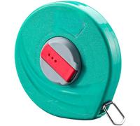 Cinta métrica larga de fibra de vidrio flexible de 20 m, doble cara, métrica para sastrería Imperial (verde 10)