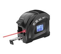 Cinta métrica láser, 3 en 1, medidor de distancia láser digital con pantalla LCD, medición láser de 40 m, cinta métrica de 5 m, área de medición/volumen/distancia