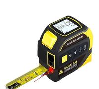 Cinta Métrica Láser 4 en 1, Medidor Laser Distancia 60m y Cinta Métrica 5m | Metro Digital Recargable, LCD para Longitud, Área, Volumen y Pitágoras, M/in/Ft, Montaje Rosca 1/4in, Memoria 50 Mediciones