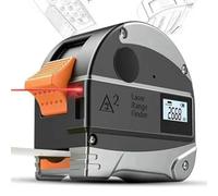 Cinta métrica láser digital 2 en 1 de 40 m de alta precisión de 5 m, regla de cinta recargable por USB, herramienta de medición de punto de telémetro