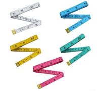 Cinta métrica ligera de 1,5 m con doble escala cm y pulgadas en lados opuestos, diseñada para confección de costura y trabajos de alteración (rojo)