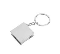 Cinta Métrica Llavero, 1.3m (4.3ft) Compacta, Aleación de Zinc, Escalas Métrica/Pulgadas para Ingenieros, Carpintería, Costura