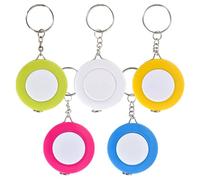 Cinta Métrica Llavero,5 piezas Portátil Mini Retráctil Gobernante para Costura Ropa Herramientas De Medición,1.5m