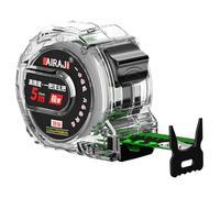 Cinta métrica luminosa: cinta métrica de doble cara, escala autoblocante fluorescente, marcas claras, fácil lectura en condiciones de poca luz | Ideal para carpintería, sastrería, reparación del hogar