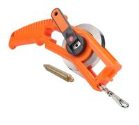 Cinta métrica marina del aceite del tanque de combustible del 15m con la plomada de latón Bob para el control de profundidad del agua diesel en la refinería y la inspección de la nave naranja