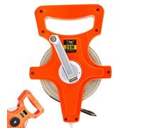 Cinta métrica métrica, /pulgada con cinta de manivela con jorobas y escala de medición, cinta larga de fibra de vidrio en la vida cotidiana | Abra una cinta larga con pie y medidor para ingenieros