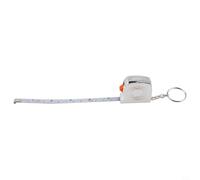Cinta métrica multiusos de 1 m con llavero, regla de acero suave con escala métrica y en pulgadas para el hogar, bricolaje, proyectos de manualidades, diseño compacto, 100 cm, medida de doble cara (a)